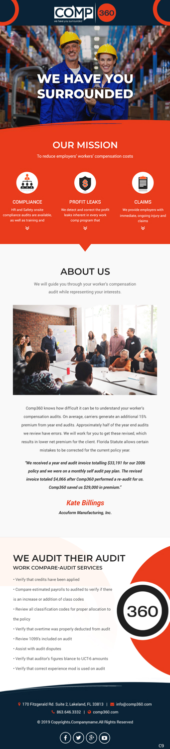 Email Marketing Design by pb for Comp360 LLC | Design #21485665