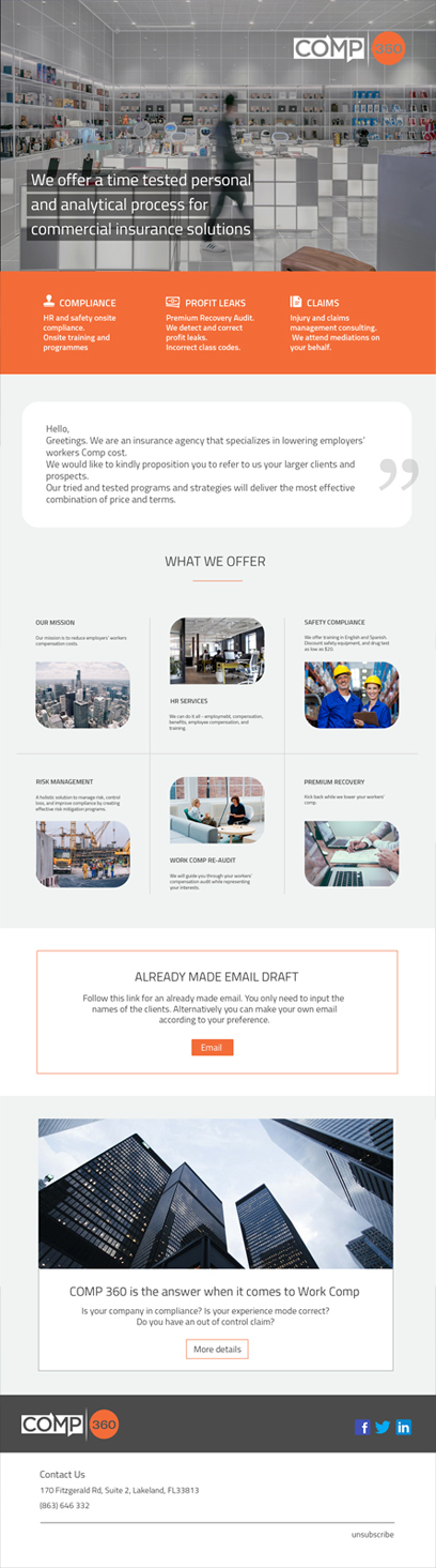 Email Marketing Design by Andrew Asiimwe for Comp360 LLC | Design #21513824