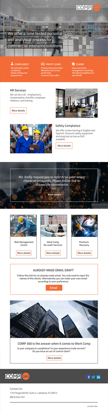 Email Marketing Design by Andrew Asiimwe for Comp360 LLC | Design #21501657