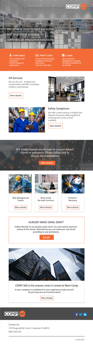 Email Marketing Design by Andrew Asiimwe for Comp360 LLC | Design #21501817