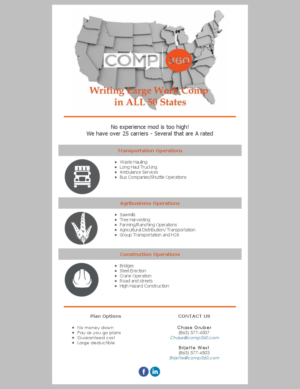 National commercial insurance agency needs design for email campaign to other insurance agencies ...