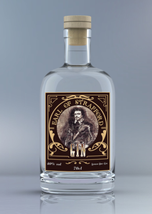 The Earl of Strafford , Sir Thomas Wentworth Gin | Label Design by ronin71