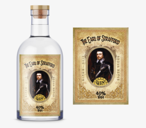 The Earl of Strafford , Sir Thomas Wentworth Gin | Label Design by Navisol Creatives