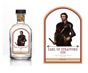 The Earl of Strafford , Sir Thomas Wentworth Gin | Label Design by ammar_ed