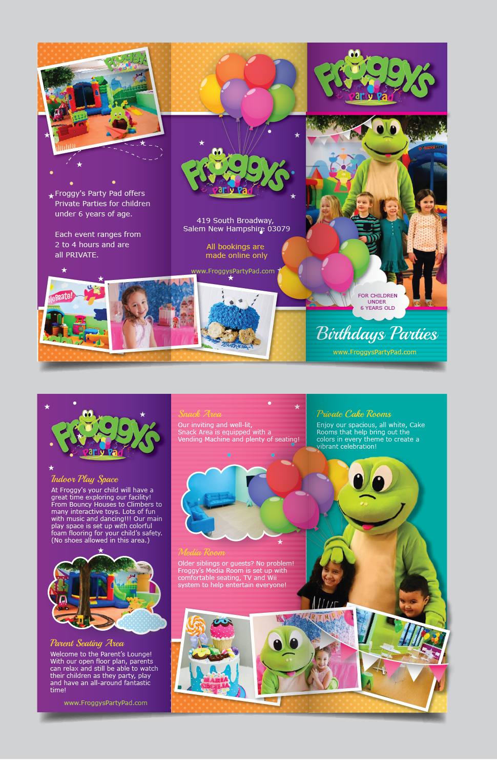 Design de Flyer par alex989 pour Froggy's Party Pad | Design #21486403