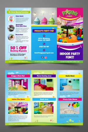 Flyer Design by ecorokerz for Froggy's Party Pad | Design: #21466682
