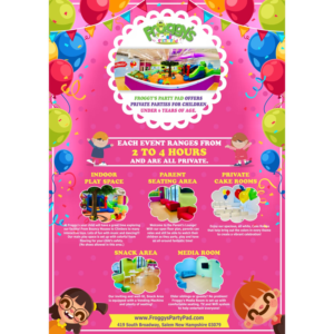 Design de Flyer par Creative VINOD pour Froggy's Party Pad | Design #21497585