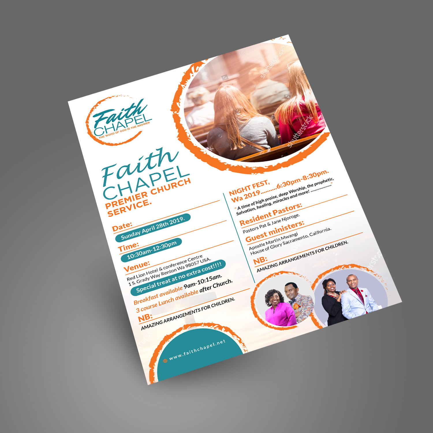 Diseño de Flyer por aspiremedia para Faith Chapel | Diseño #21476361