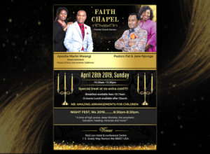 Diseño de Flyer por SD WEBCREATION para Faith Chapel | Diseño #21477874