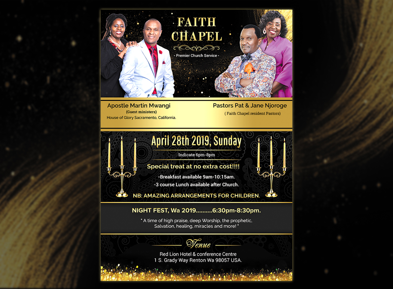 Flyer Design by SAI DESIGNS for Faith Chapel | Design #21479992