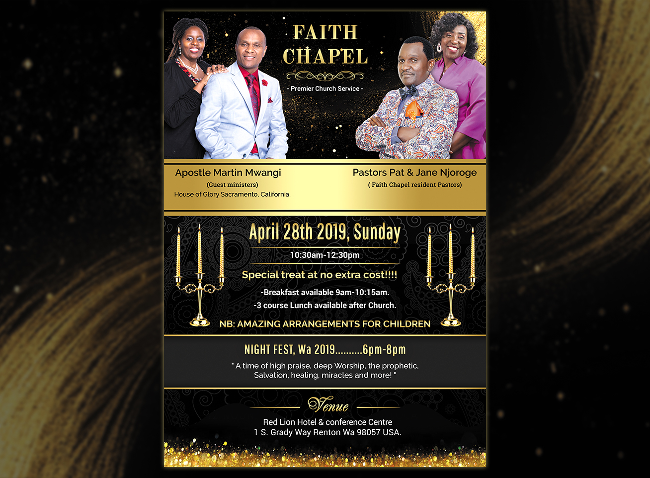 Flyer Design by SAI DESIGNS for Faith Chapel | Design #21483729