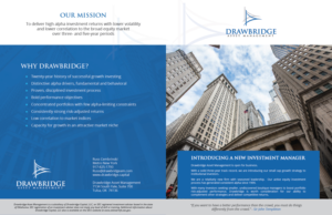 Broschüren-Design von Achiver für Drawbridge Capital | Design: #21558803