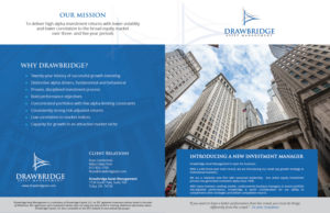 Introducing A New Investment Management Boutique to Institutions, Professionals | Broschüren-Design von Achiver