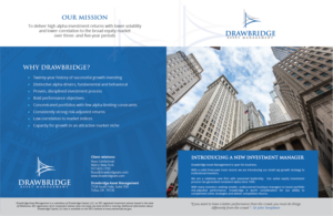 Broschüren-Design von Achiver für Drawbridge Capital | Design: #21581220