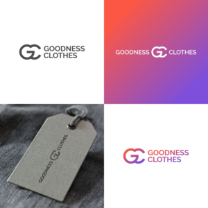 The logo should have the words Goodness Clothes on it somewhere. We don't currently have a timeline but if you were to design a logo with a tagline similar to "Positivity never goes out of style", this may interest us.  | Logo Design by Farqaleit™