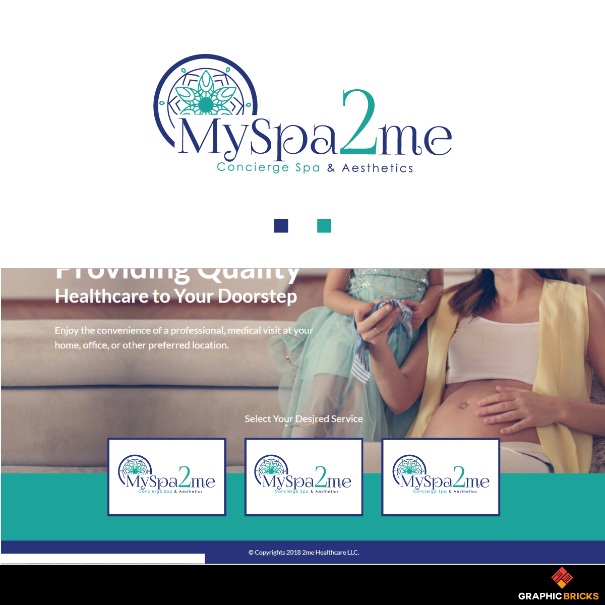 Logo-Design von Graphic Bricks für 2me Healthcare LLC | Design #21500922