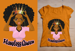 Design de T-shirt par bojboga pour Flawless Queens and Boss Chicks | Design #21539200