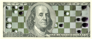 Stretched Chessboard $100 bill | Diseño de Camiseta por maricreatives