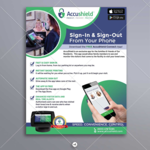 New mobile App for families of loved one's that live in Assisted lIving facilities | Design de Flyer par DA.
