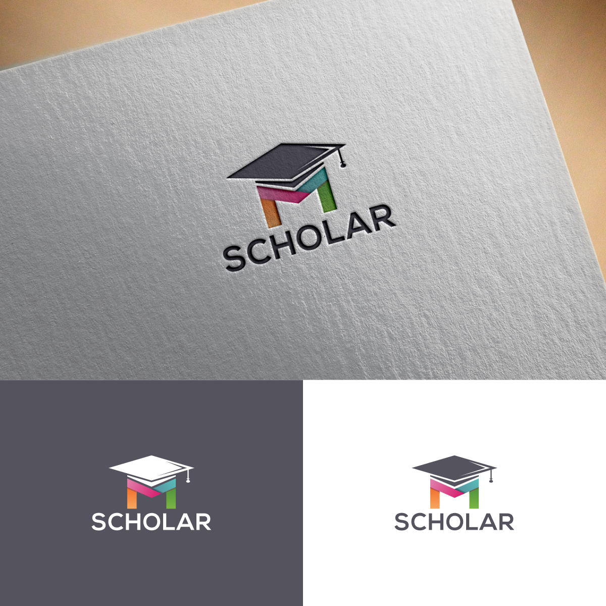 Logo Design by onotiono 2 for mScholar | Design: #21566222