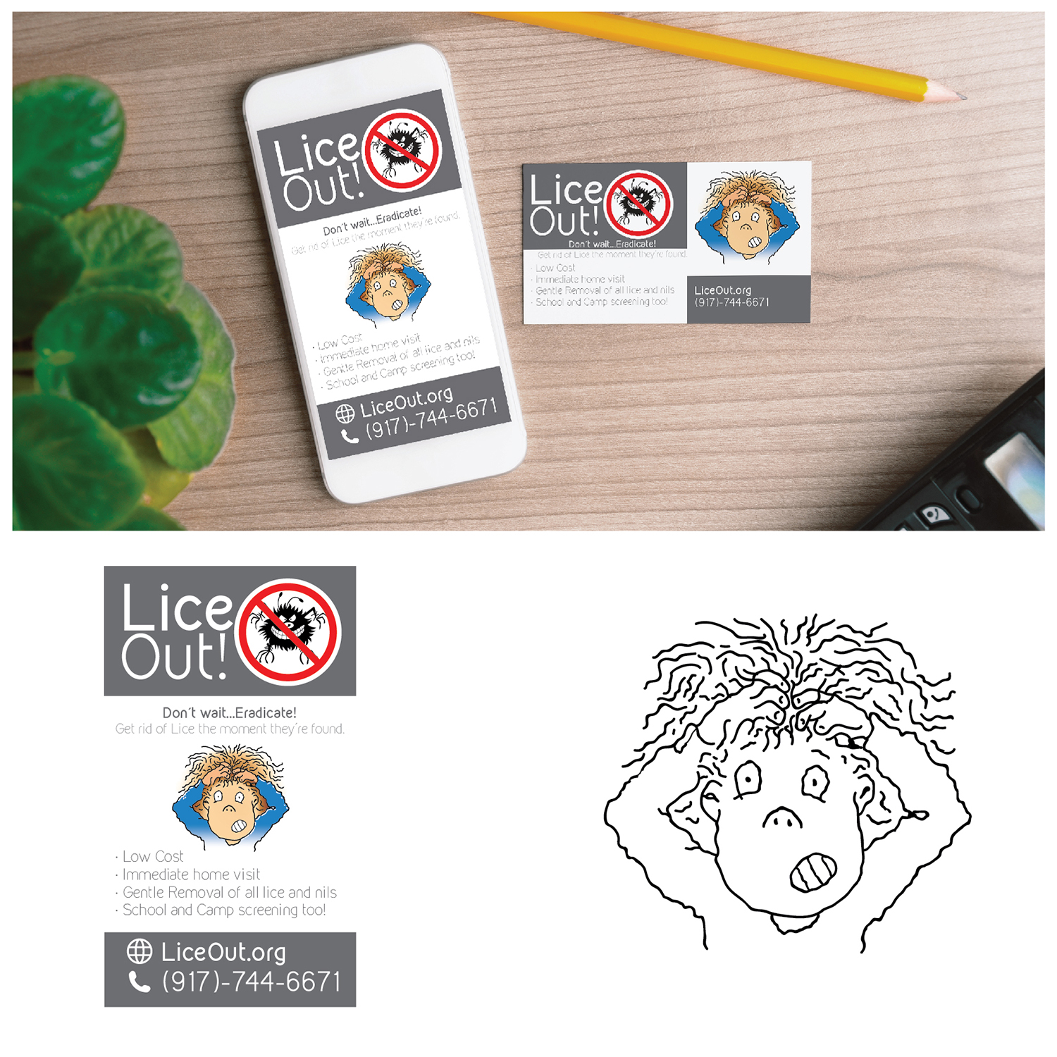 Logo Design by Djguzmanpaz for Lice Out | Design #21506455