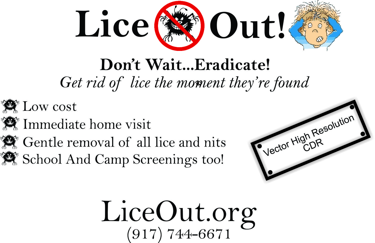 Logo Design by Dhani Lubish for Lice Out | Design #21489692