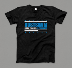 AUSTSWIM SWIM TEACHER IN PROGRESS | Diseño de Camiseta por Barney Stinson