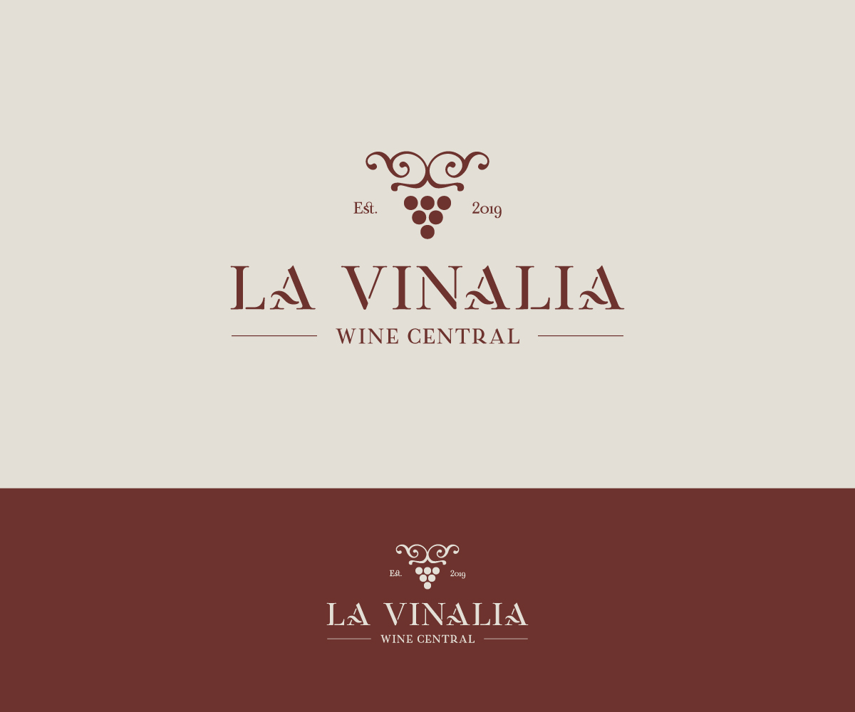 Logo Design by StalkerV for La Vinalia Wine Central | Design #21494376