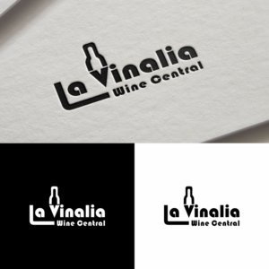 Logo Design by saher khan 2 for La Vinalia Wine Central | Design: #21470449