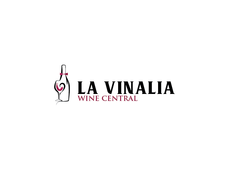 Logo Design by Alex Sandoval M for La Vinalia Wine Central | Design #21479686