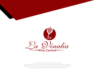 Logo Design by RedLine 3 for La Vinalia Wine Central | Design: #21472503