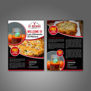 Les Aliments Di Menna      2 sided flyer | Flyer Design by aspiremedia