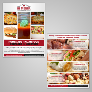 Les Aliments Di Menna      2 sided flyer | Flyer Design by Schöpfer
