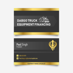 Business Card Design by rendmsi for Dabgo Truck & Equipment Financing | Design #21521474