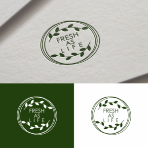 Logo Design by saher khan 2 for Fresh As Life | Design #21477820