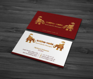 Business Card Ayurvedic Massage | Business Card Design by MDesign