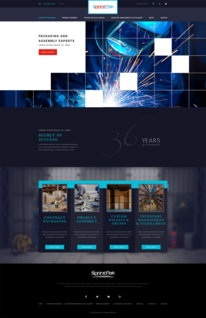 Homepage and Interior Page Design for SprintPak | Web Design by designgreen