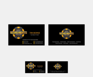 Vegas Nights Fun Casino Entertainment | Design de Carte de Visite par B8