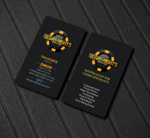 Business Card Design by Creations Box 2015 for Vegas Nights | Design: #21479581