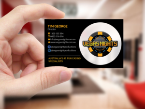 Business Card Design by Creations Box 2015 for Vegas Nights | Design: #21480904