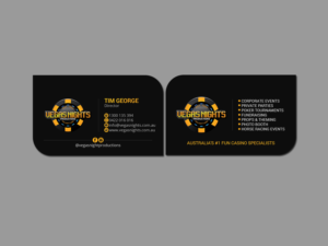 Business Card Design by Creations Box 2015 for Vegas Nights | Design: #21480909