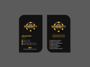 Business Card Design by Creations Box 2015 for Vegas Nights | Design: #21480913