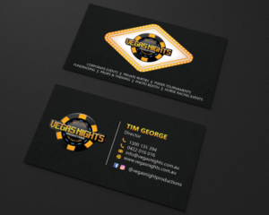 Diseño de Tarjeta de Presentación por LAXMI DESIGNHUB para Vegas Nights | Diseño: #21477490