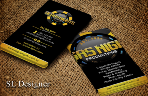 Diseño de Tarjeta de Presentación por SL Designer para Vegas Nights | Diseño: #21486333