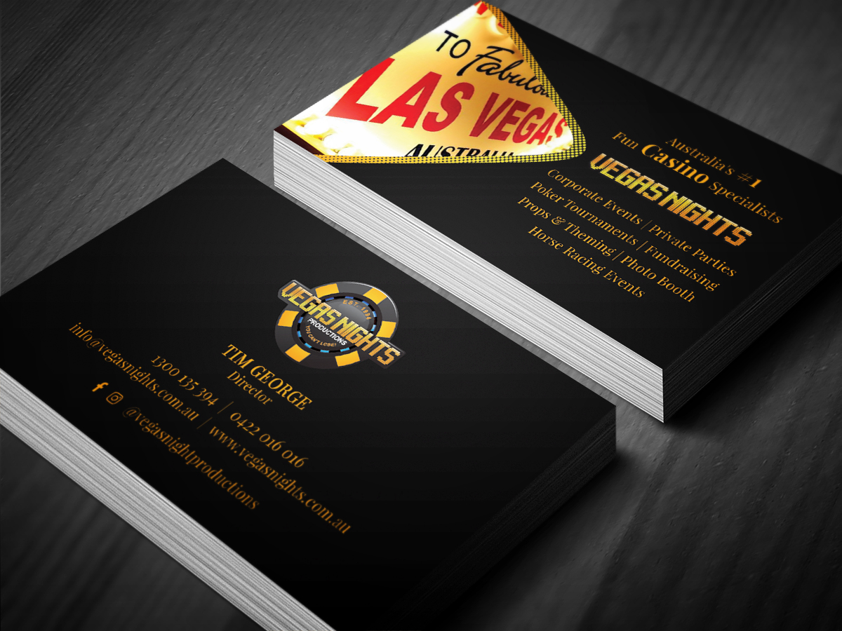 Diseño de Tarjeta de Presentación por Moumita_ para Vegas Nights | Diseño #21474389