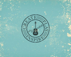 Guitar graphic - Create, Play, Inspire | Graphic Design by mmmarif1982