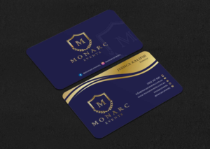 Diseño de Tarjeta de Presentación por INDIAN_Ashok para Monarc Events Pty Ltd | Diseño: #21503476