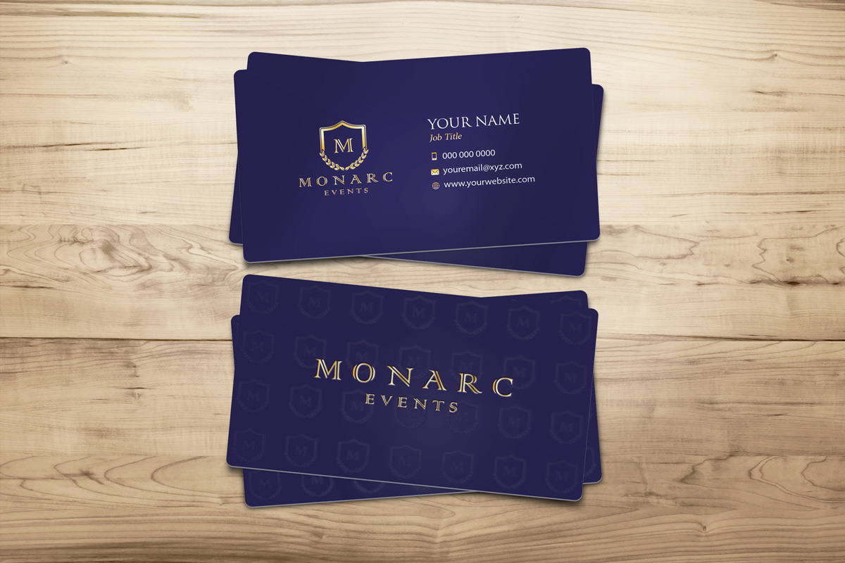 Design de Carte de Visite par Riz' pour Monarc Events Pty Ltd | Design #21481384