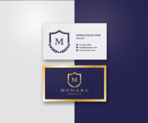 Diseño de Tarjeta de Presentación por JK18 para Monarc Events Pty Ltd | Diseño: #21483950