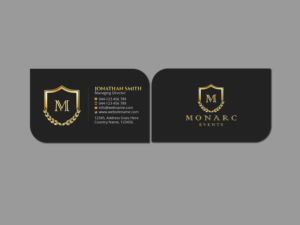 Business Card Design by Creations Box 2015 for Monarc Events Pty Ltd | Design: #21483413